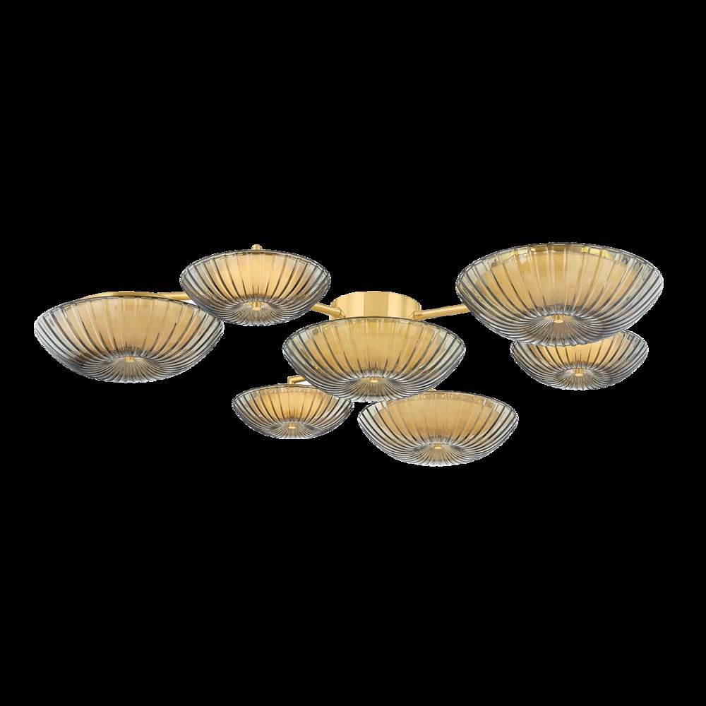 Birmingham Flush Mount, Vintage Polished Brass. Picture 1