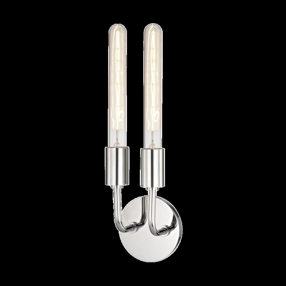 Ava Wall Sconce, Polished Nickel. Picture 1