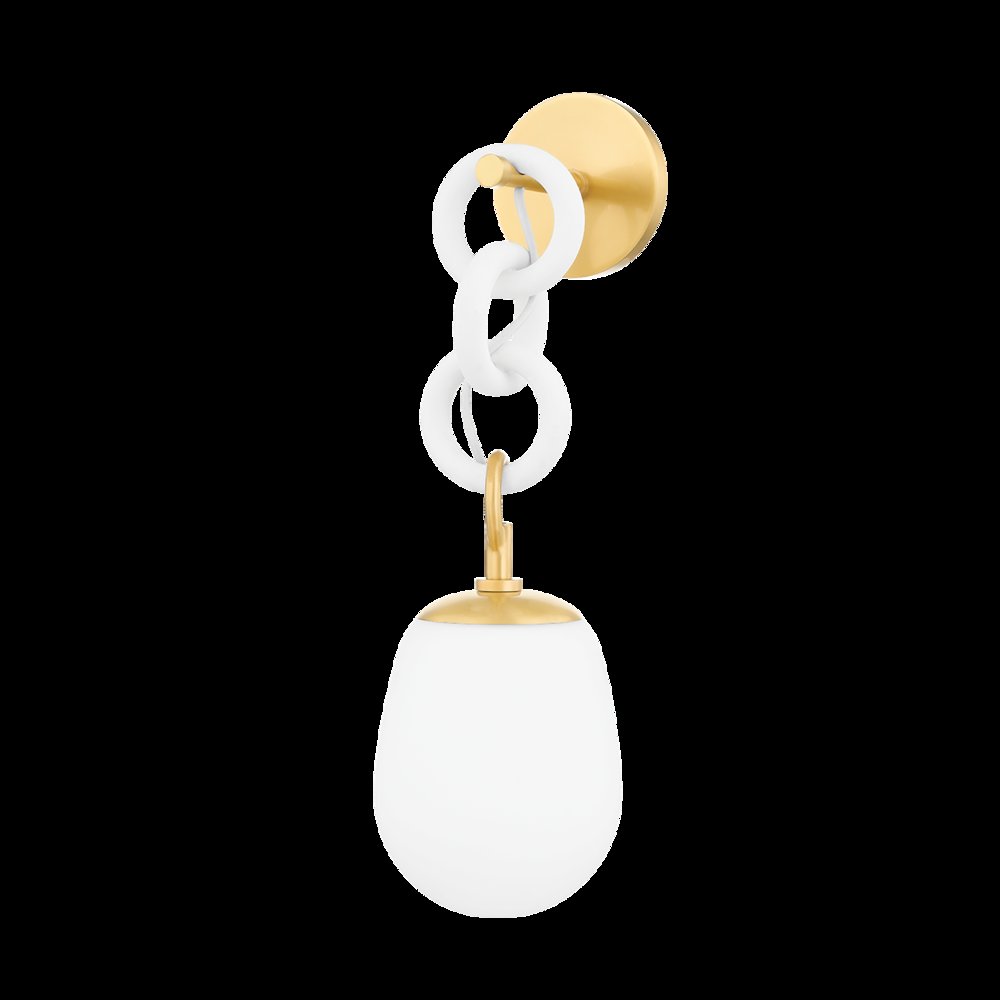 Marina Wall Sconce, Aged Brass. Picture 1