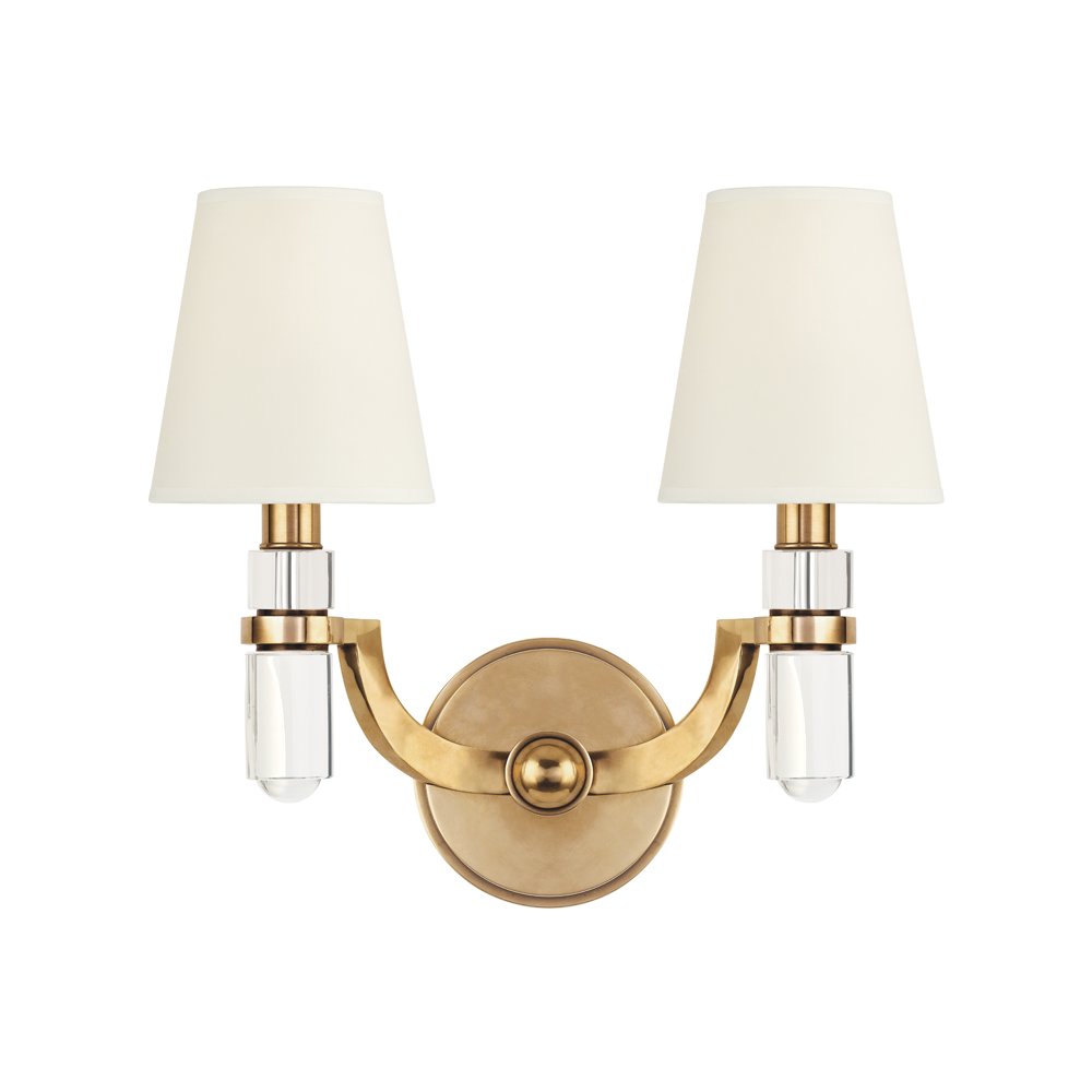 Dayton Wall Sconce, Aged Brass. Picture 1