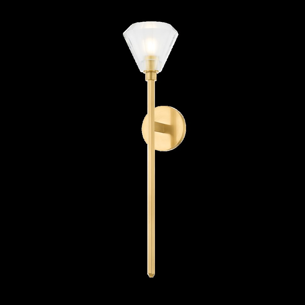 Maspeth Wall Sconce, Aged Brass. Picture 1