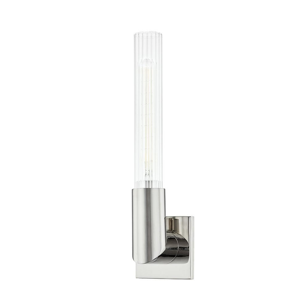 Asher Wall Sconce, Polished Nickel. Picture 1