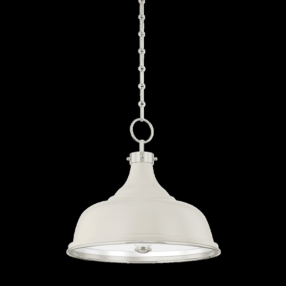 Painted No.1 Pendant, Polished Nickel. Picture 1