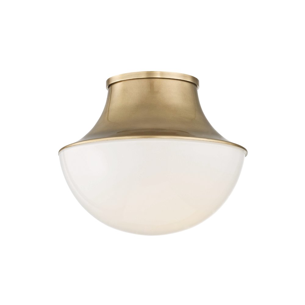 Lettie Flush Mount, Aged Brass. Picture 1