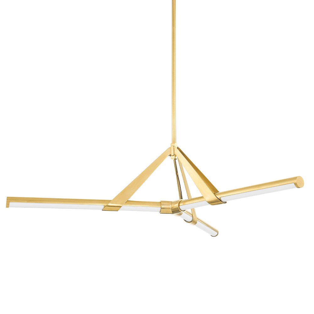 Jonas Chandelier, Aged Brass. Picture 1