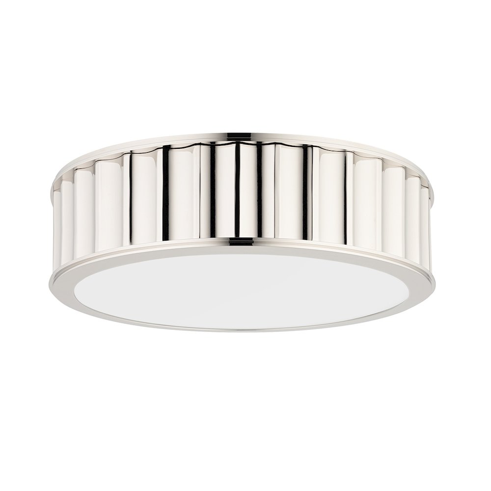 Middlebury Flush Mount In Polished Nickel Color. Picture 3