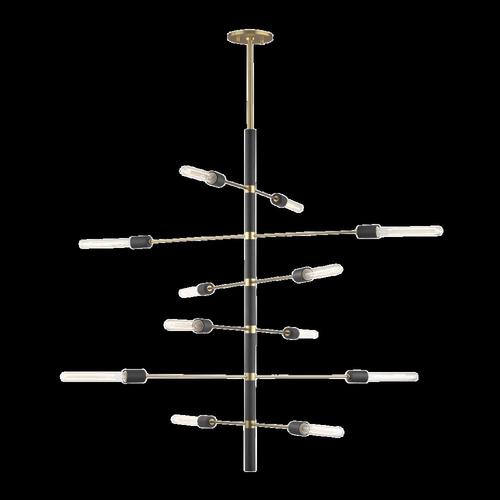 Astrid Chandelier, Aged Brass. Picture 1