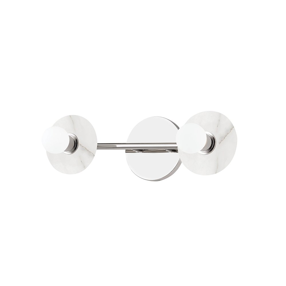 Elmont Bath And Vanitywall Sconce In Polished Nickel Color. Picture 1