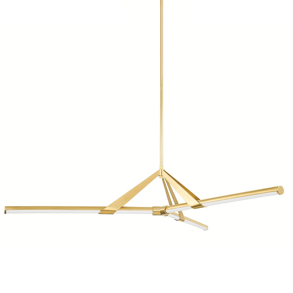 Jonas Chandelier, Aged Brass. Picture 1