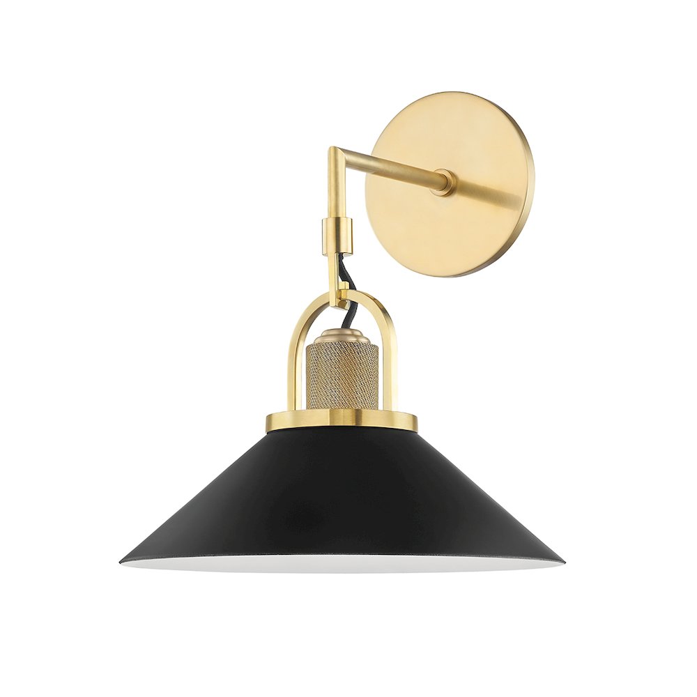 Syosset Wall Sconce, Aged Brass. Picture 1