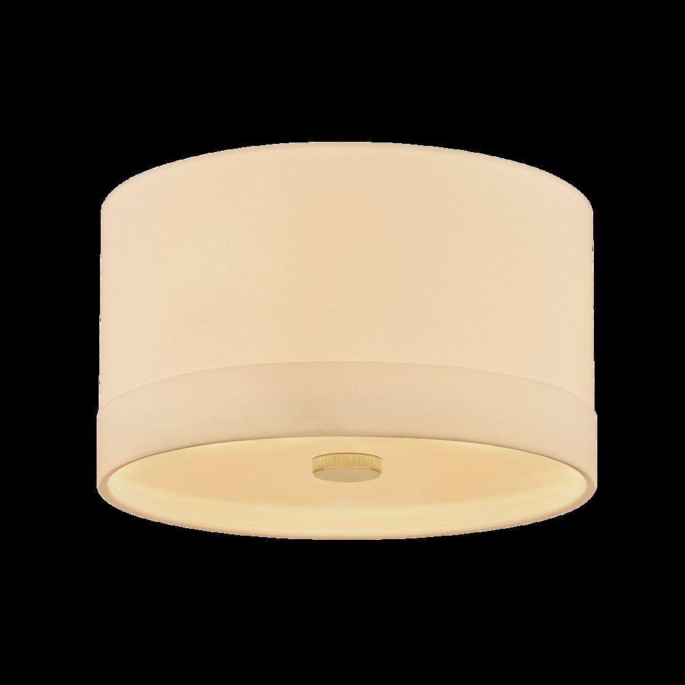 Ashland Flush Mount, Aged Brass. Picture 1