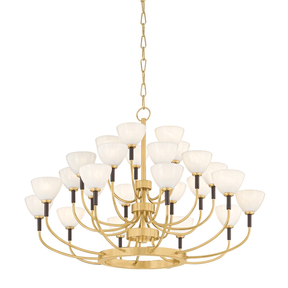 Brahma Chandelier, Vintage Brass. Picture 1