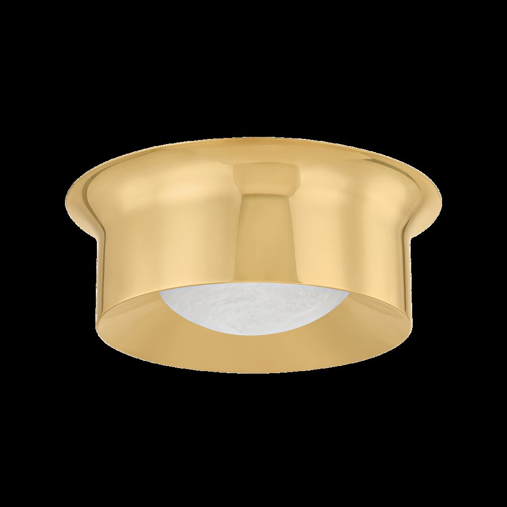 Noxon Flush Mount, Aged Brass. Picture 1