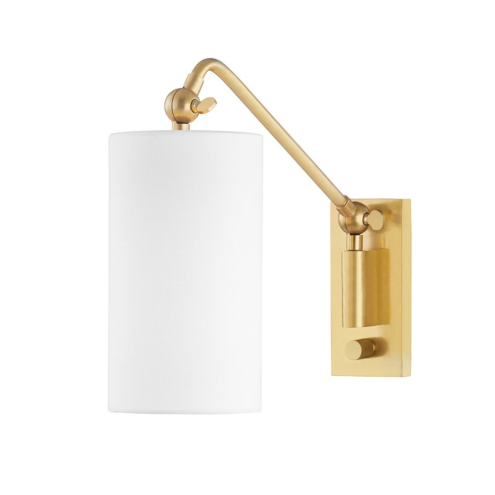 Wayne Wall Sconce In Aged Brass Color. Picture 1
