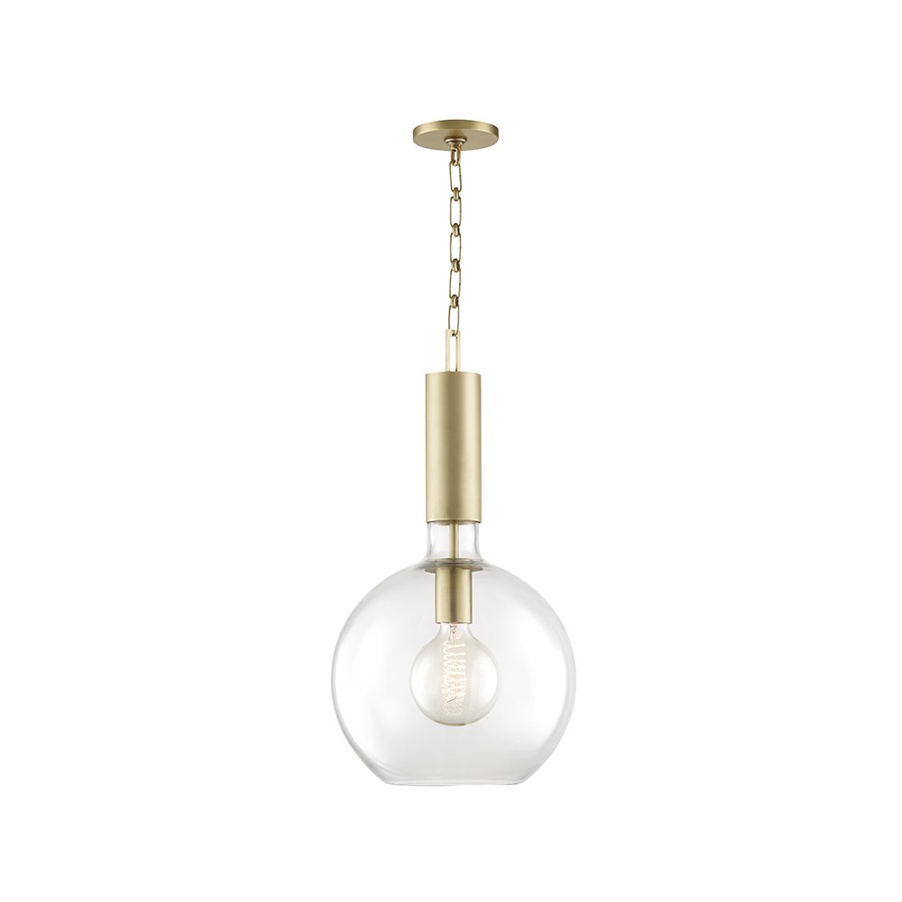 Raleigh Pendant, Aged Brass. Picture 1