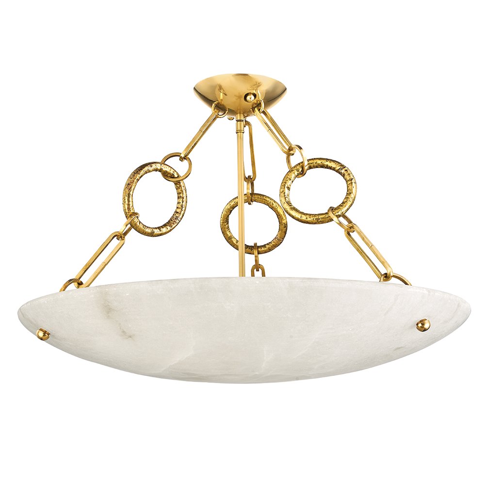 Yadira Semi Flush, Vintage Brass. Picture 1