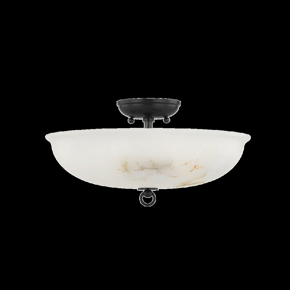 Somerset Semi Flush, Distressed Bronze. Picture 1
