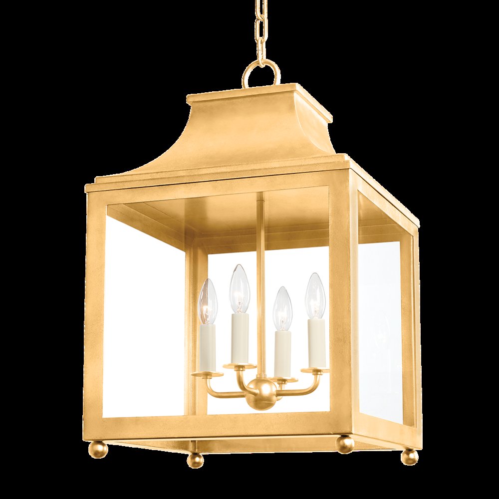 Leigh Pendant, Vintage Gold Leaf. Picture 1