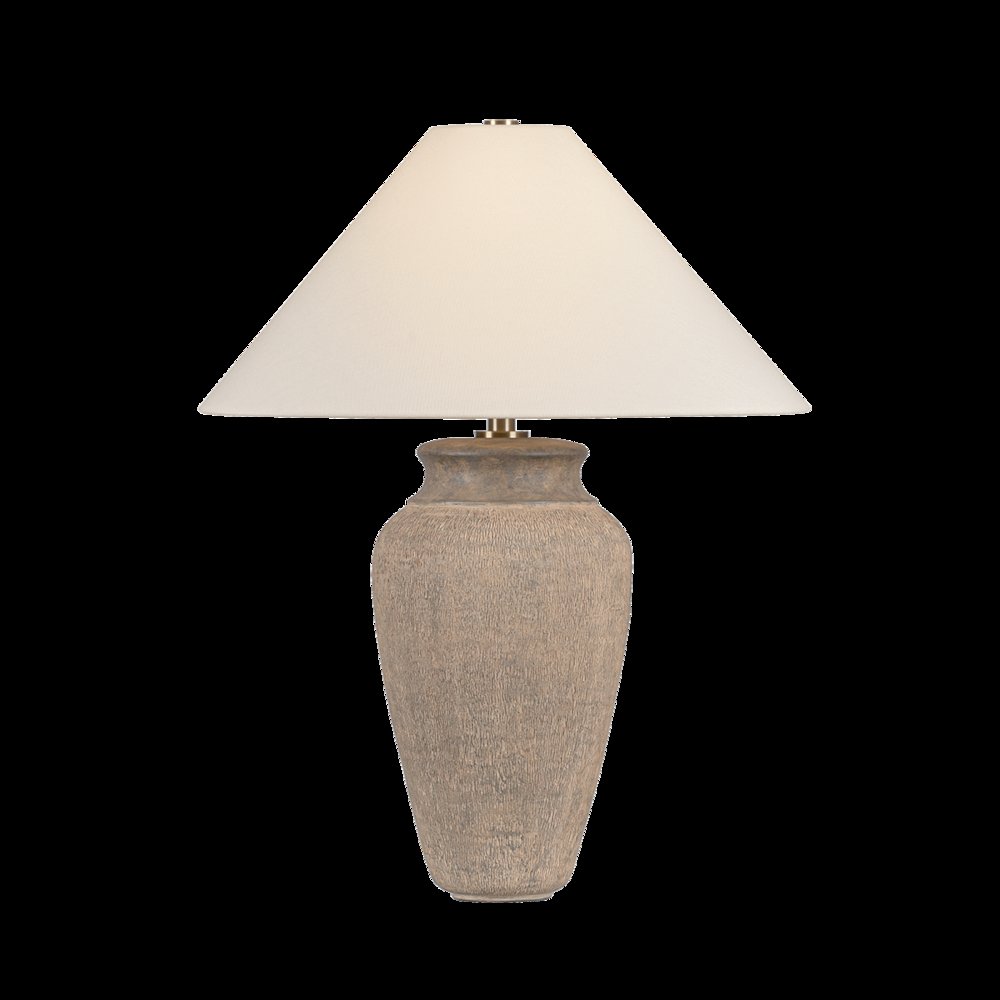 Vessel Table Lamp, Patina Brass. Picture 1