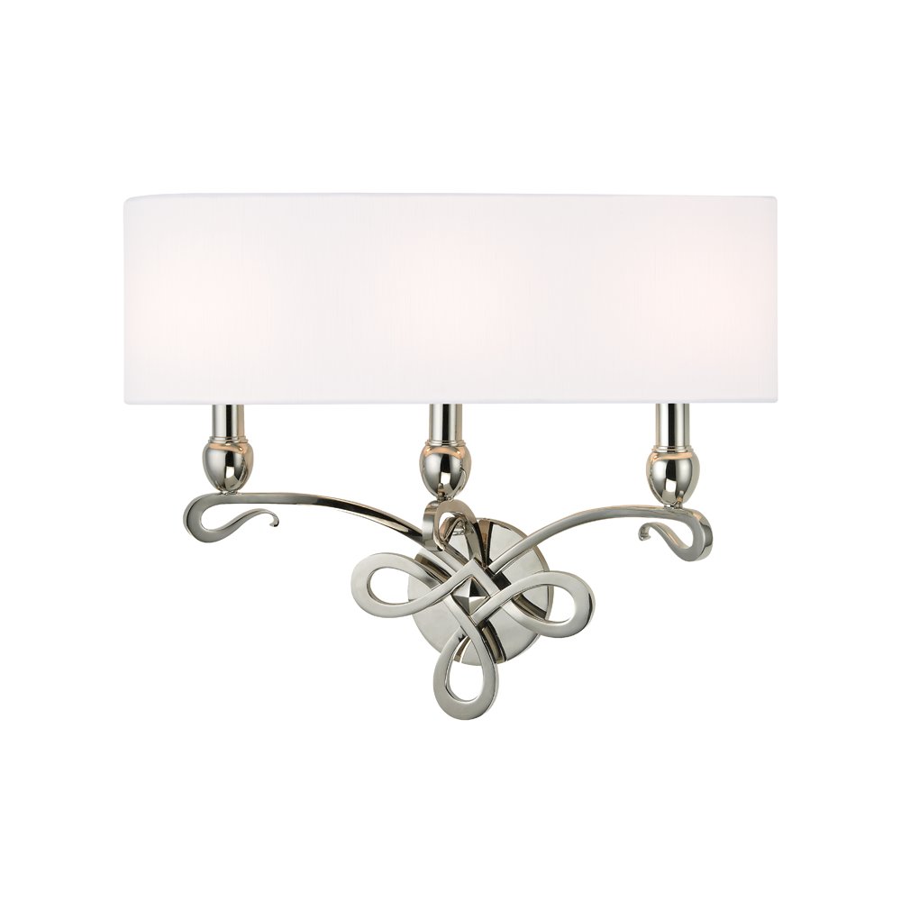 Pawling Wall Sconce, Polished Nickel. Picture 1