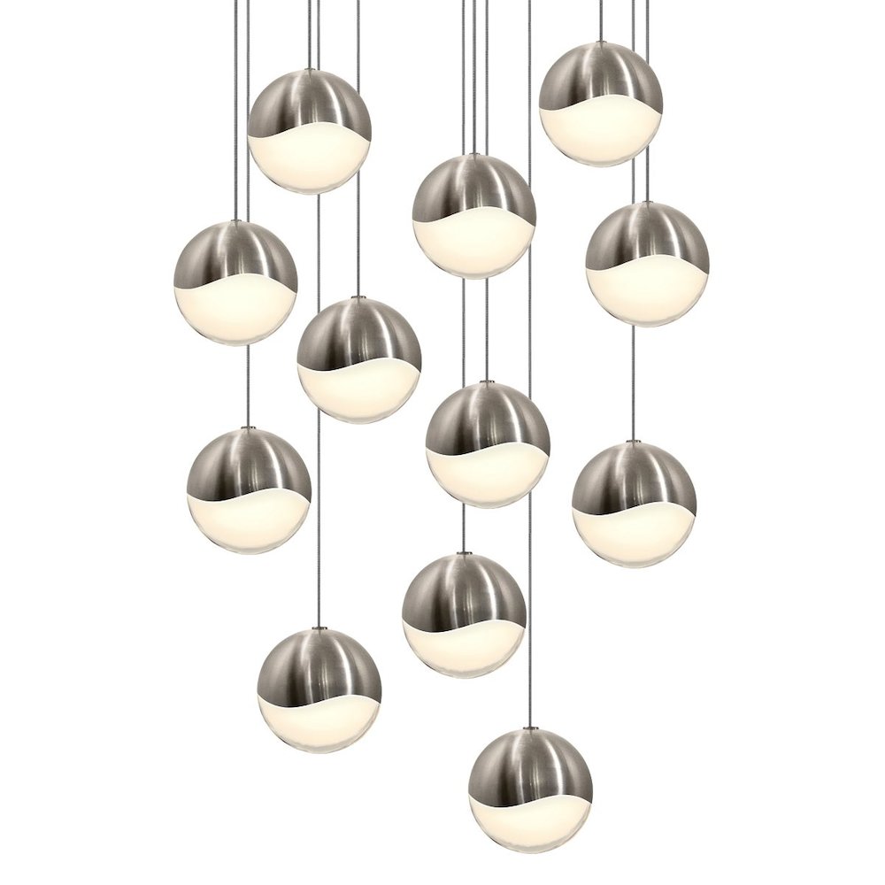 Grapes Pendant, Satin Nickel. Picture 1