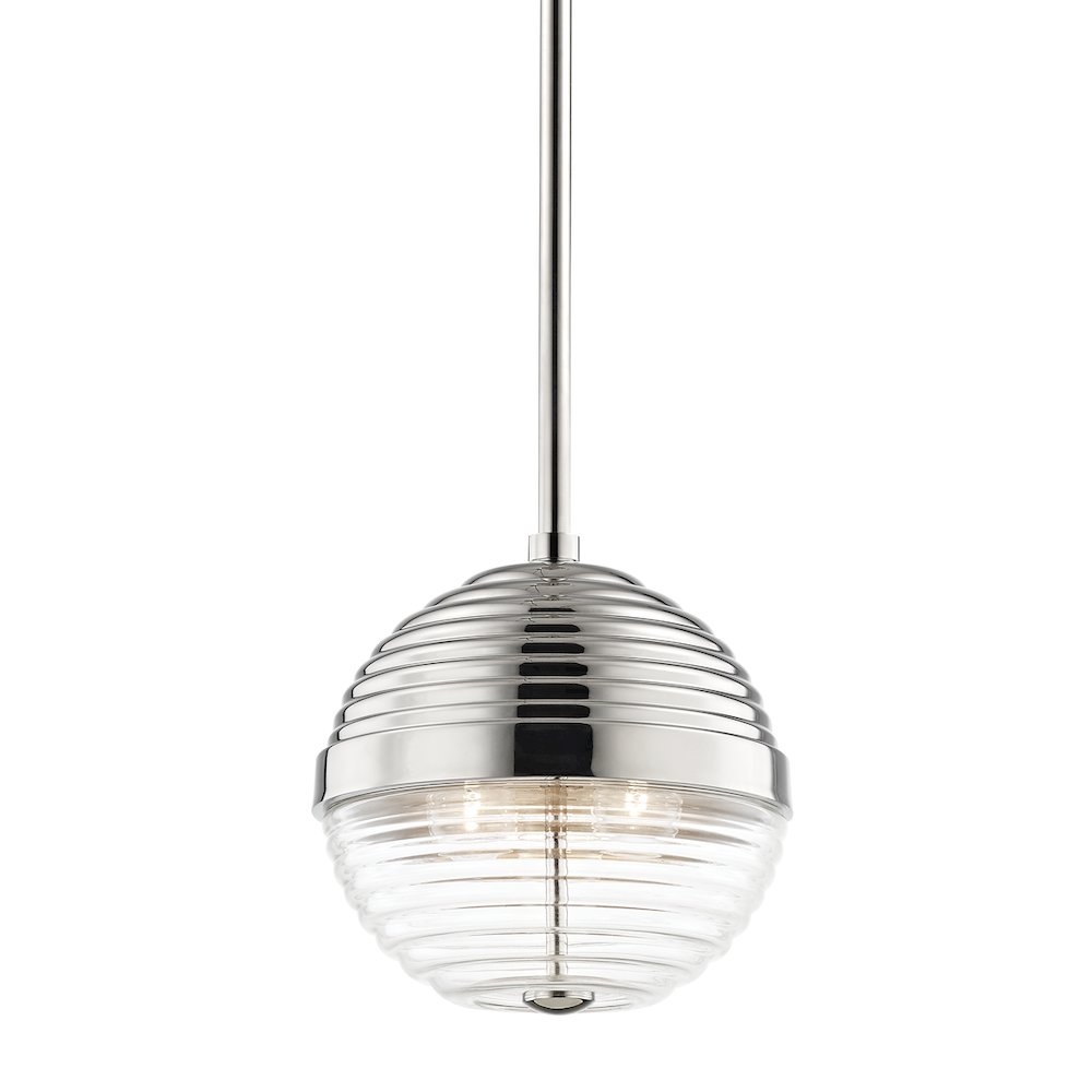 Easton Pendant, Polished Nickel. Picture 1
