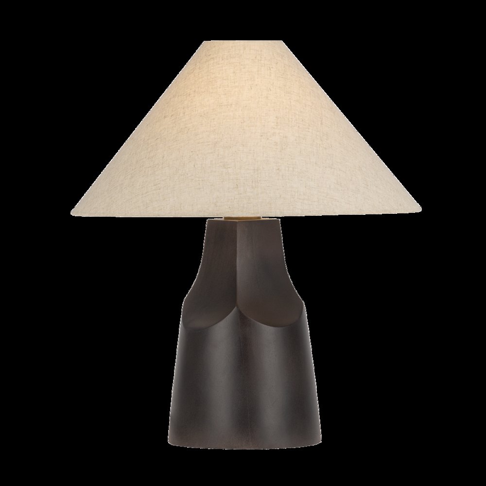 Hewn Table Lamp, Patina Brass. Picture 1