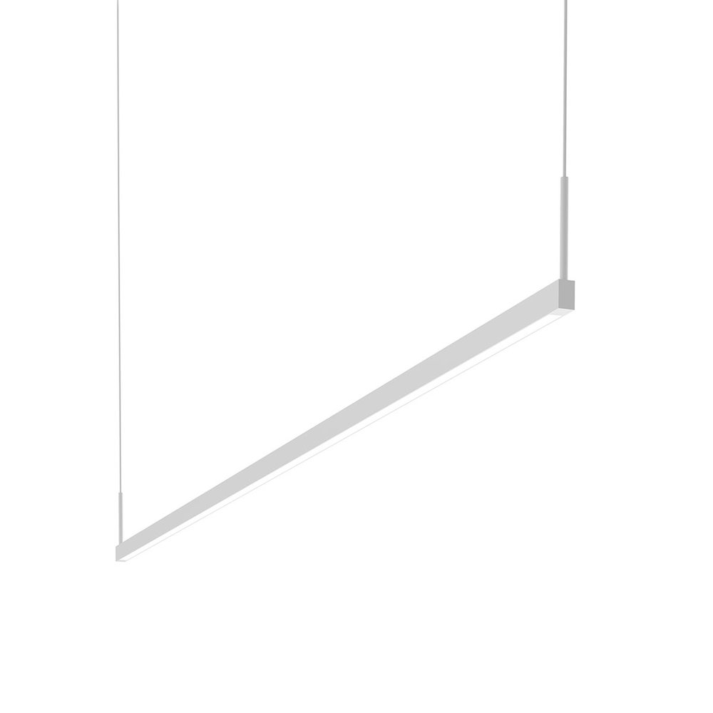 Thin-Line Pendant, Satin White. Picture 1