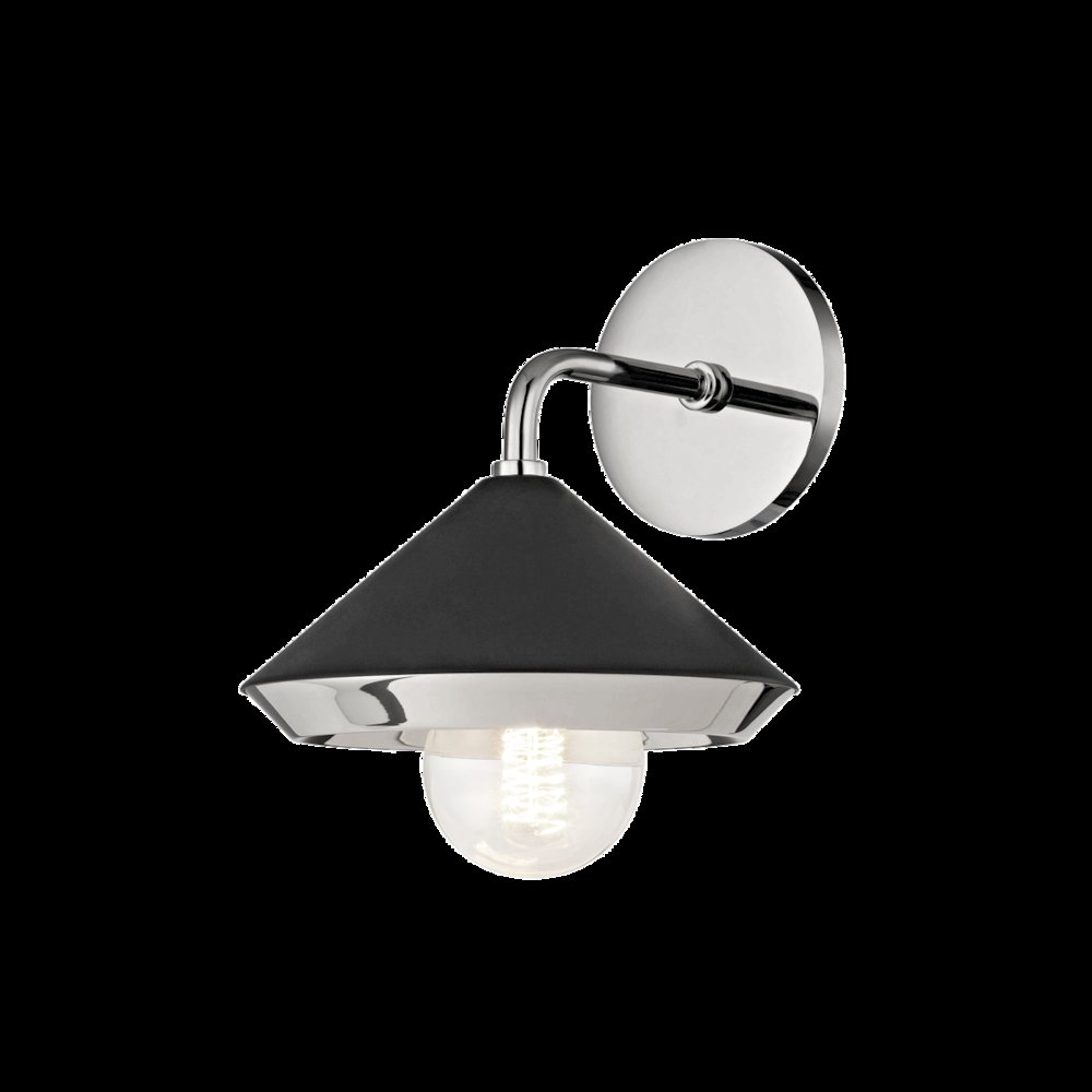 Marnie Wall Sconce, Polished Nickel. Picture 1