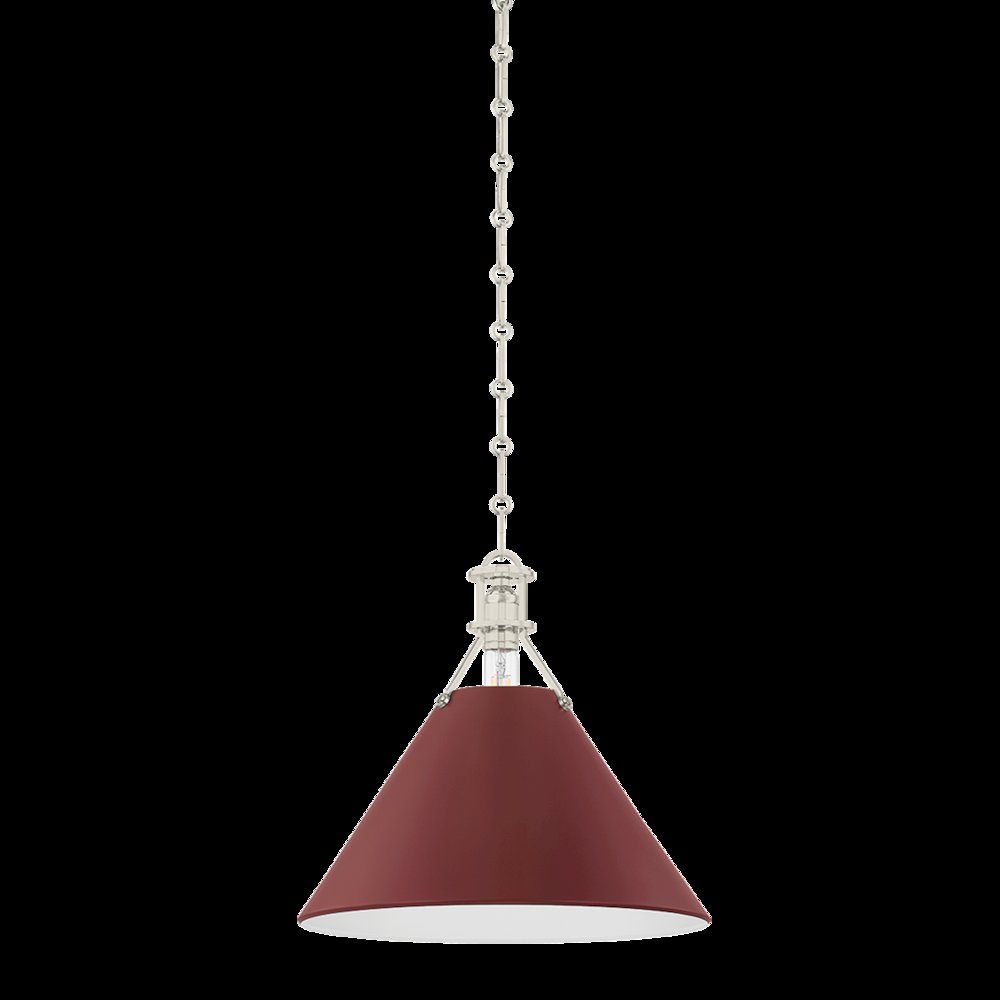 Painted No. 2 Pendant, Polished Nickel. Picture 1