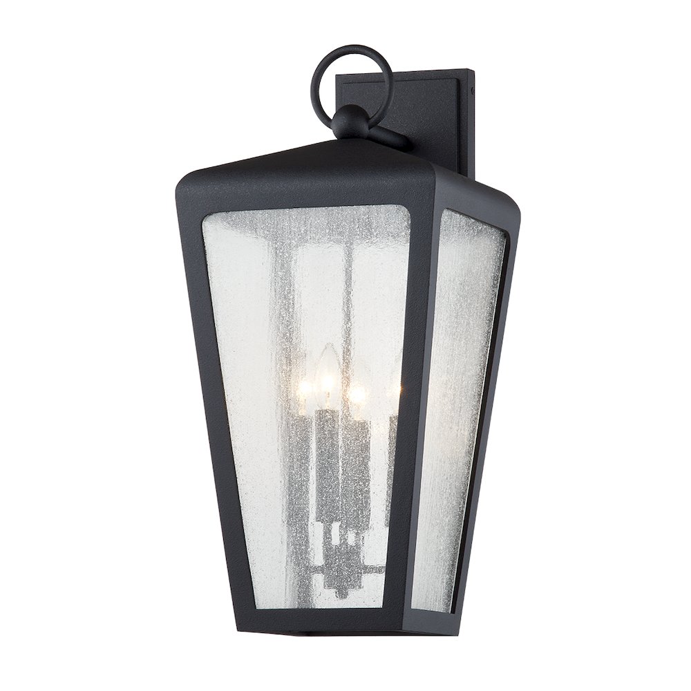 Mariden Exterior Wall Sconce, Textured Iron. Picture 1