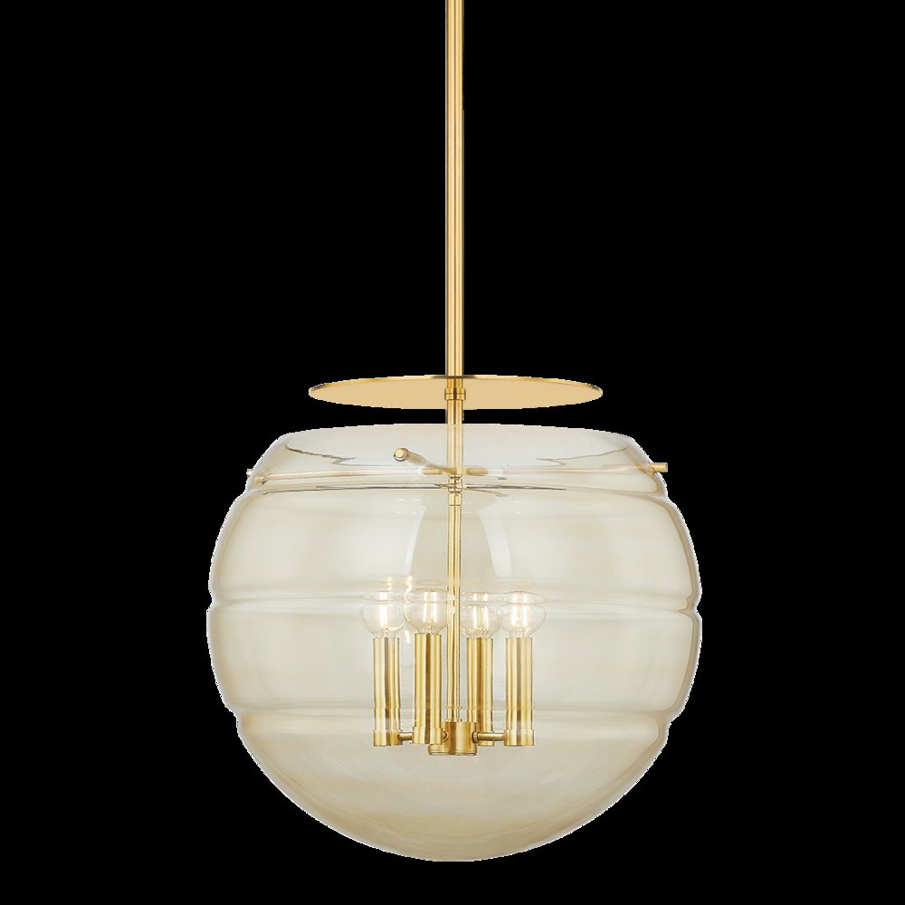 Gill Pendant, Aged Brass. Picture 1
