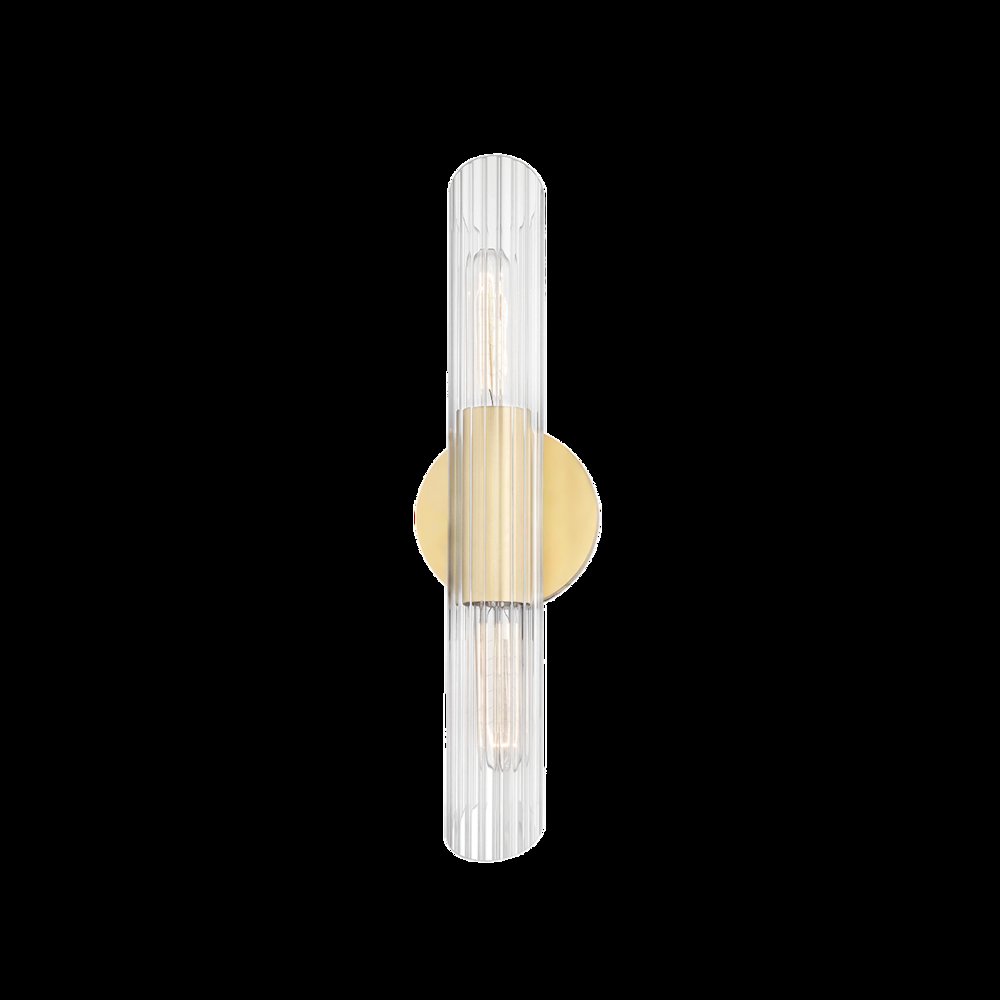 Cecily Wall Sconce, Aged Brass. Picture 1