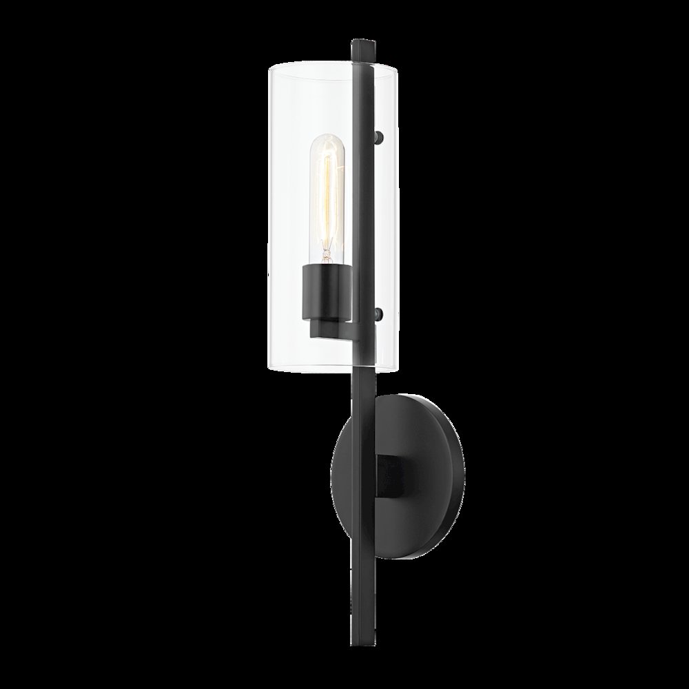 Ariel Wall Sconce, Soft Black. Picture 1