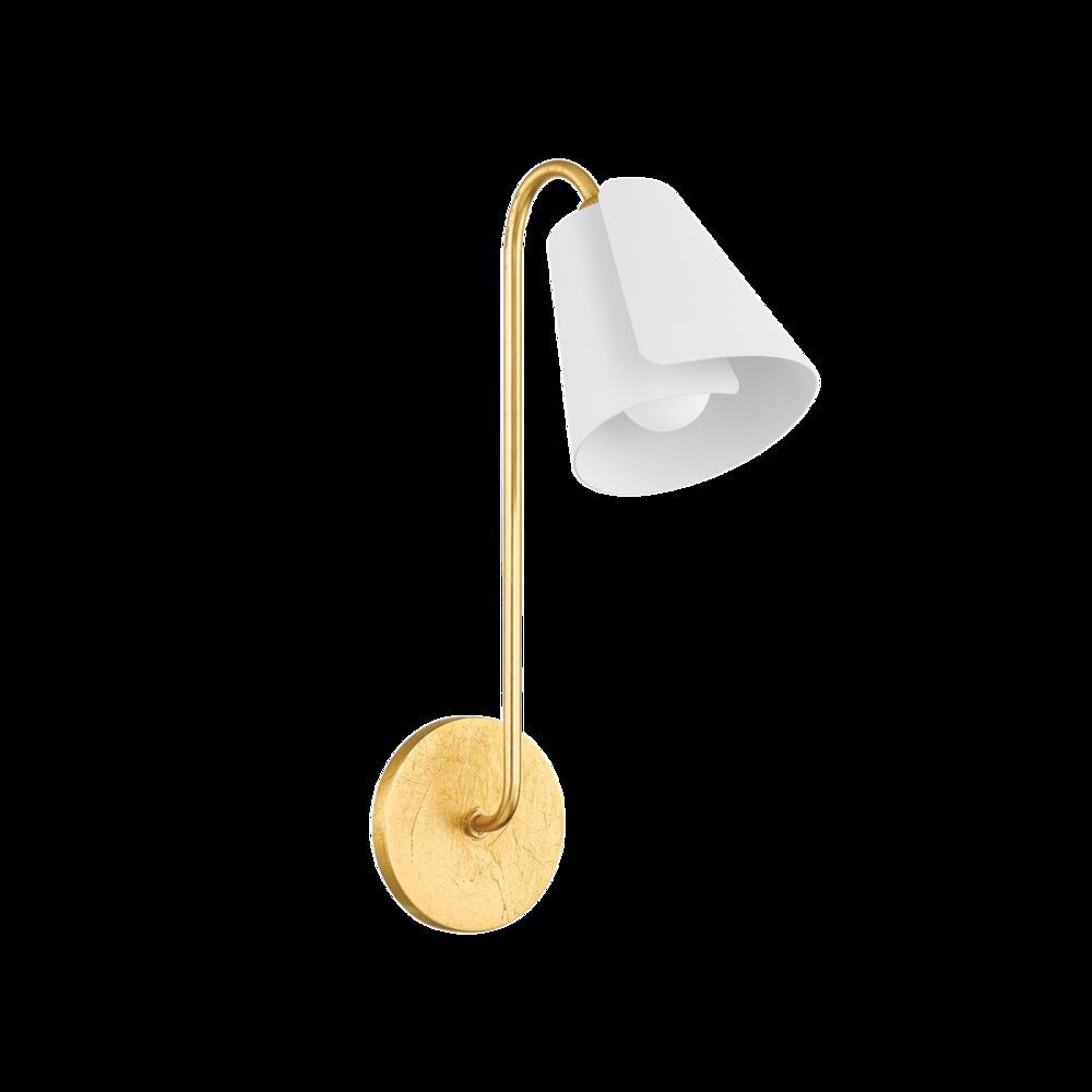 Lila Wall Sconce, Gold Leaf. Picture 1