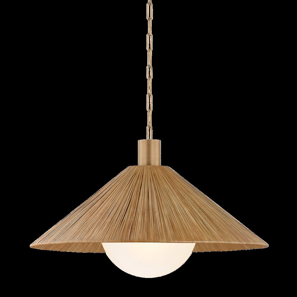 Woodside Pendant, Patina Brass. Picture 1