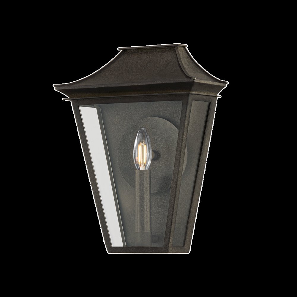 Tehama Exterior Wall Sconce, French Iron. Picture 1