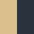 Painted No. 3 Pendant In Aged Brass/Darkest Blue Color. Picture 2