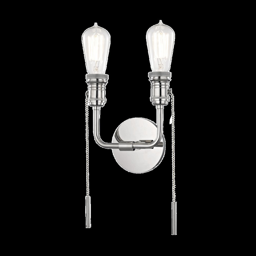 Lexi Wall Sconce, Polished Nickel. Picture 1