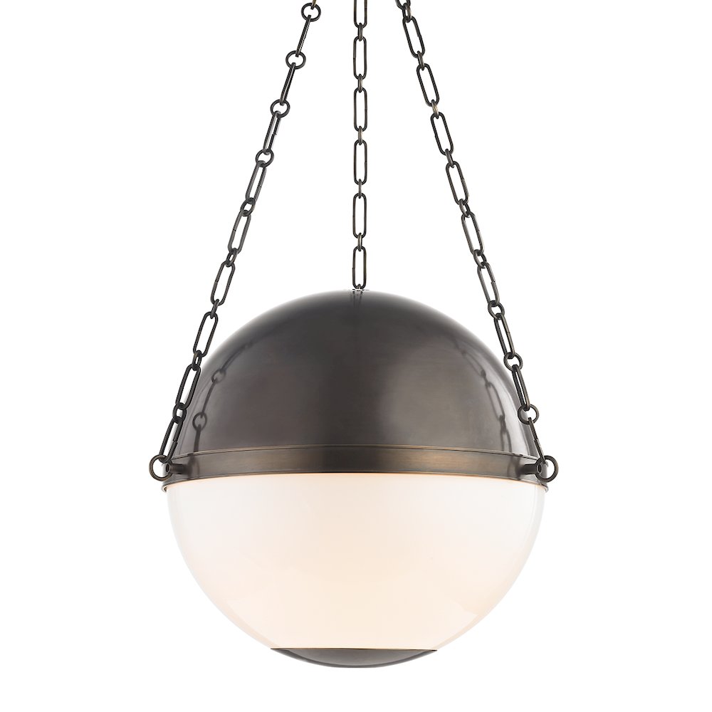Sphere No.2 Pendant, Distressed Bronze. Picture 1