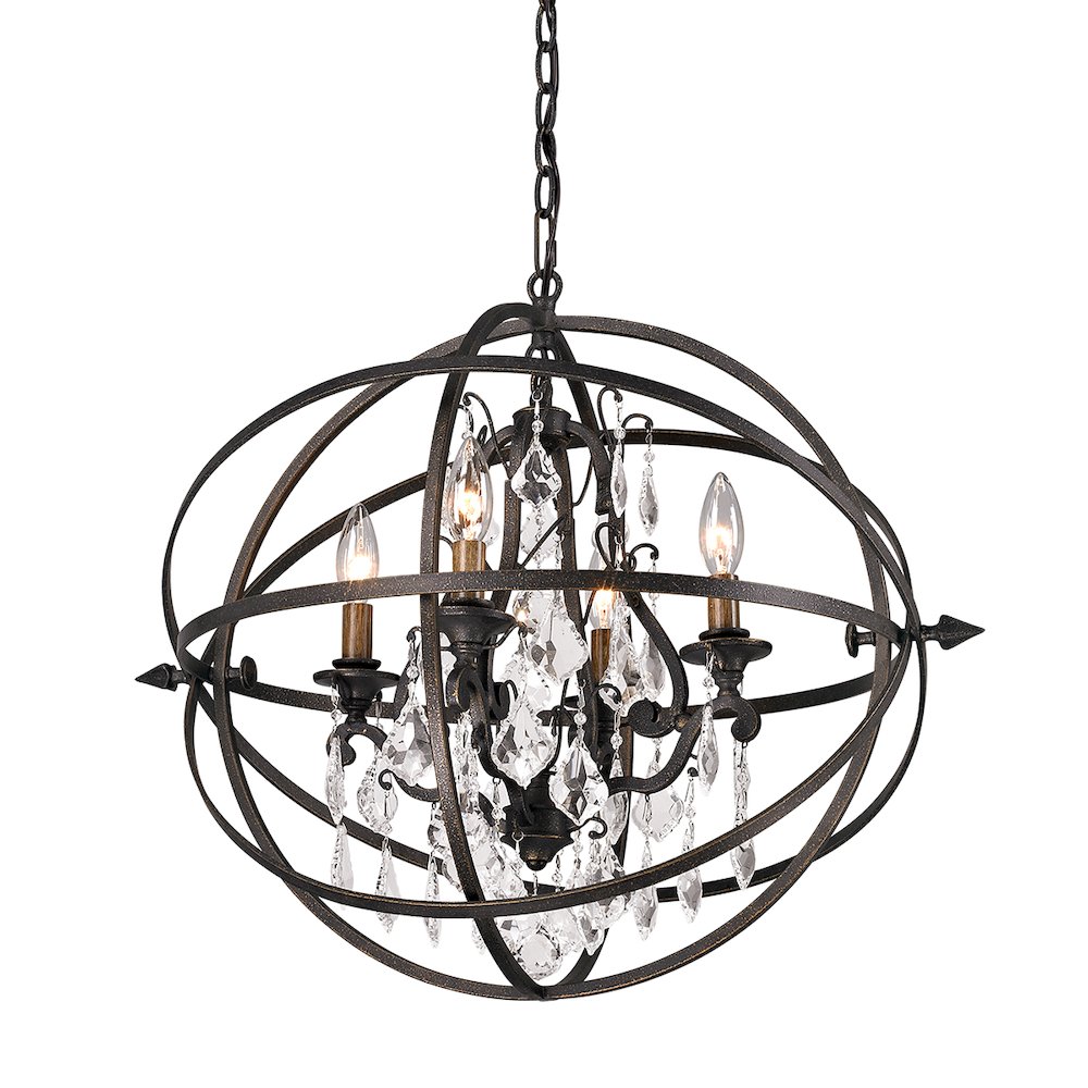 Byron Chandelier, Hand-Worked Iron. Picture 1