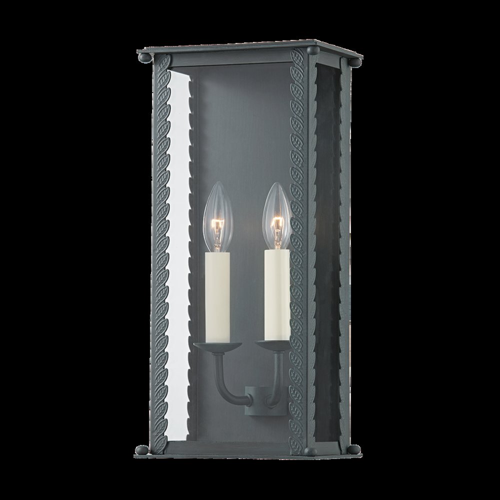 Zuma Exterior Wall Sconce, Verdigris. Picture 1