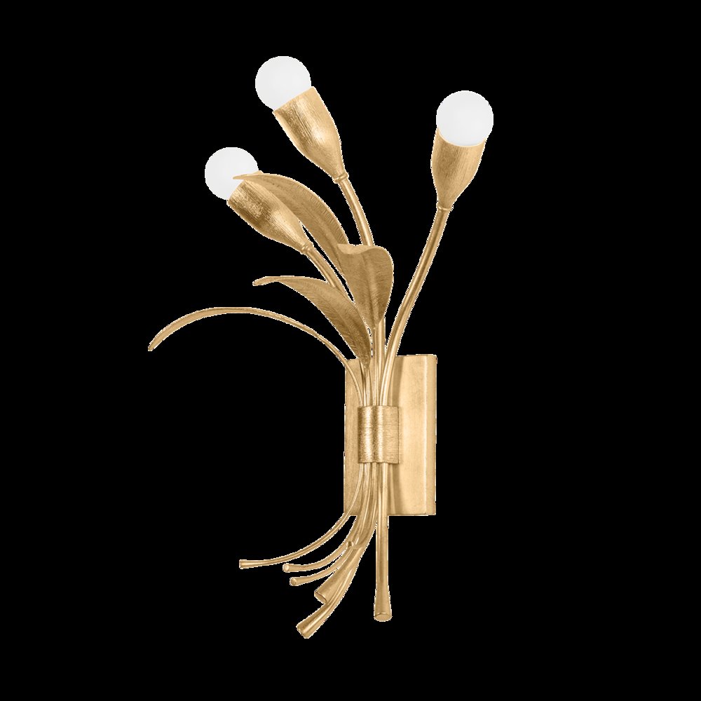 Bilston Wall Sconce, Vintage Gold Leaf. Picture 1