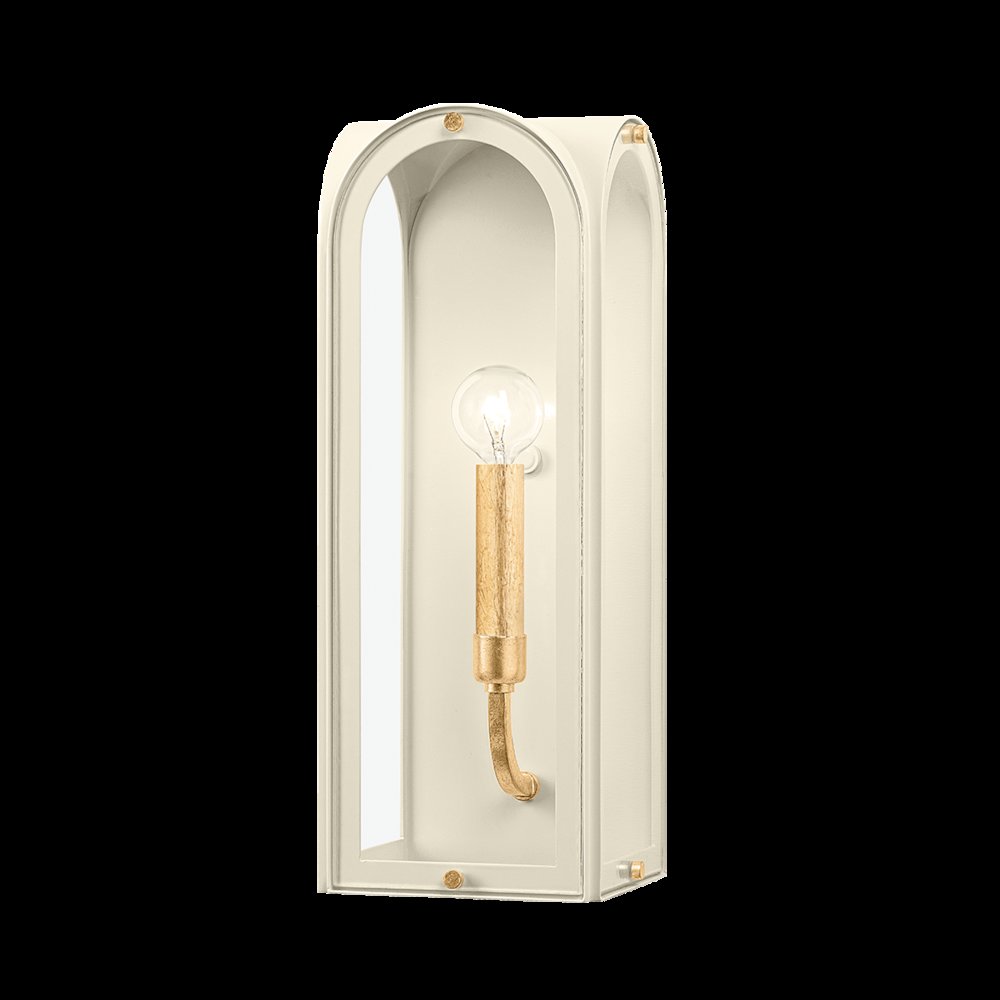 Lincroft Wall Sconce, Vintage Gold Leaf. Picture 1