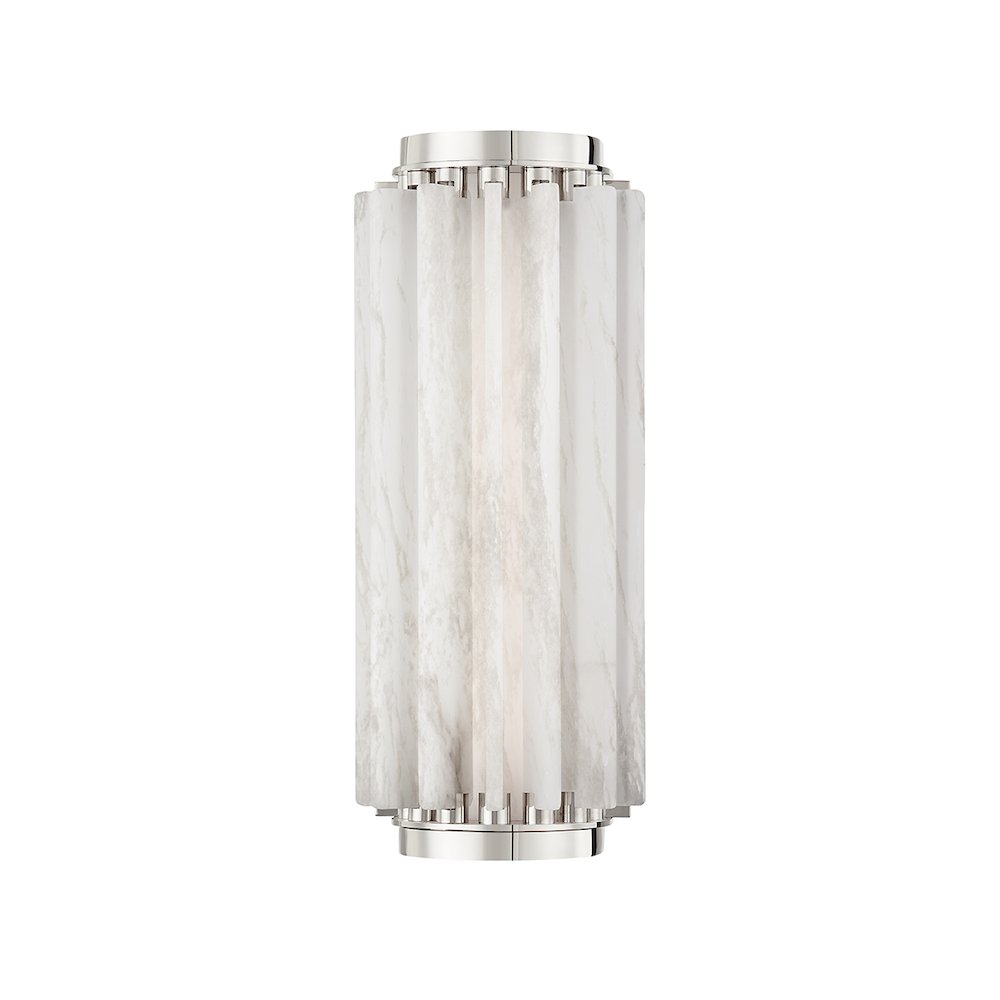 Hillside Wall Sconce, Polished Nickel. Picture 1