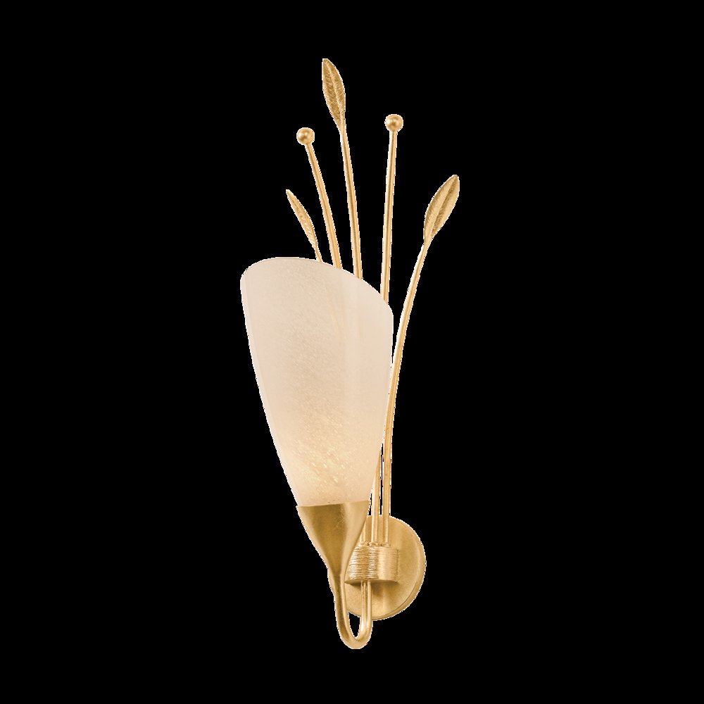 Forest Glen Wall Sconce, Vintage Gold Leaf. Picture 1
