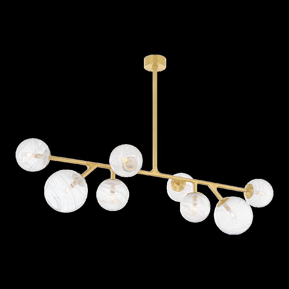 Glasgow Linear, Vintage Polished Brass. Picture 1