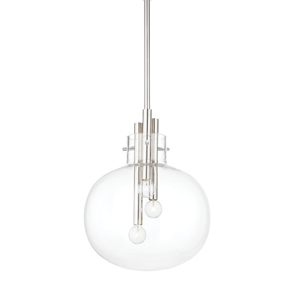 Hempstead Pendant, Polished Nickel. Picture 1