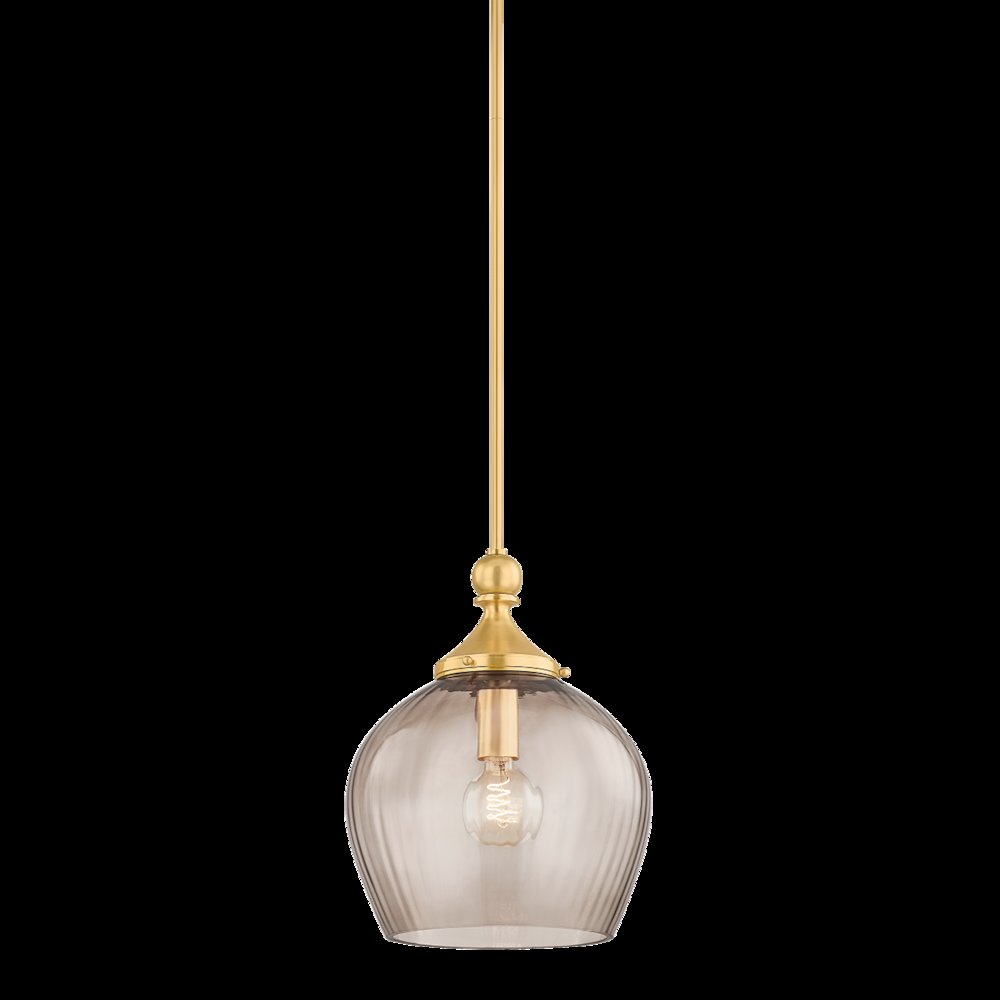 Chatton Pendant, Aged Brass. Picture 1