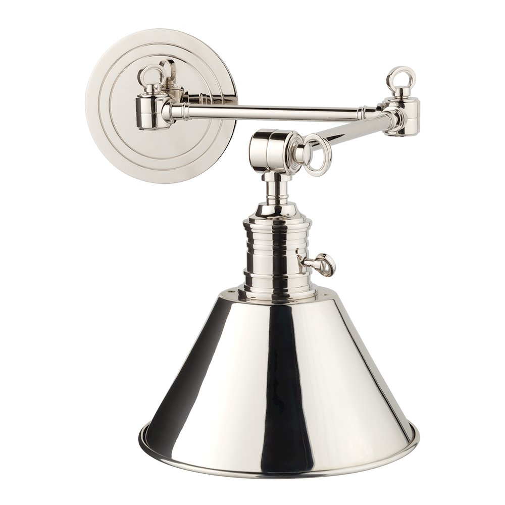 Garden City Wall Sconce, Polished Nickel. Picture 1